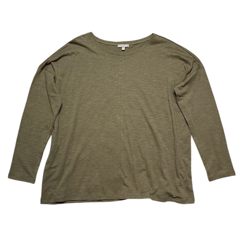LILLIA P Long Sleeve Crew Neck Shirt Size Large
